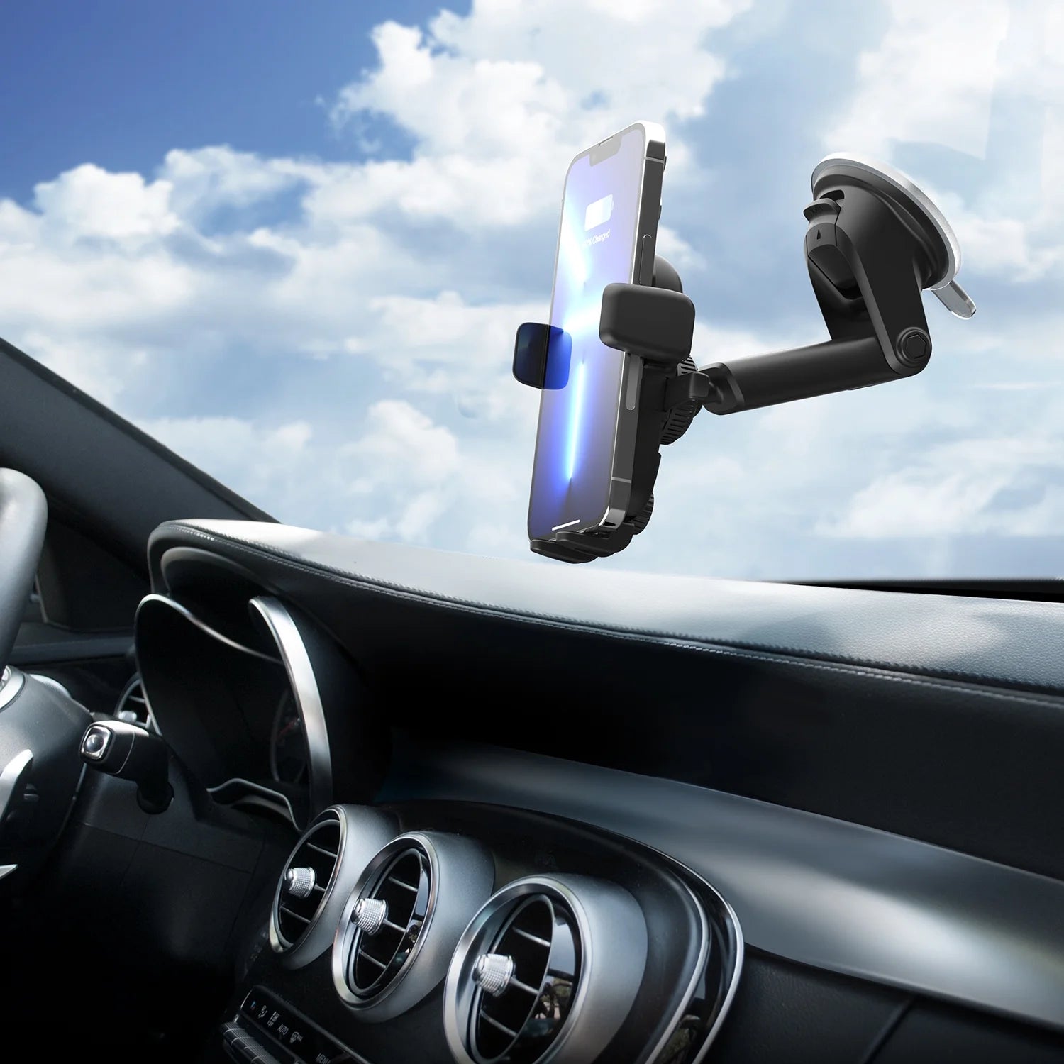 Easy One Touch Wireless Mini Dash / Windshield Mount ダッシュ/フロントガラスマウント