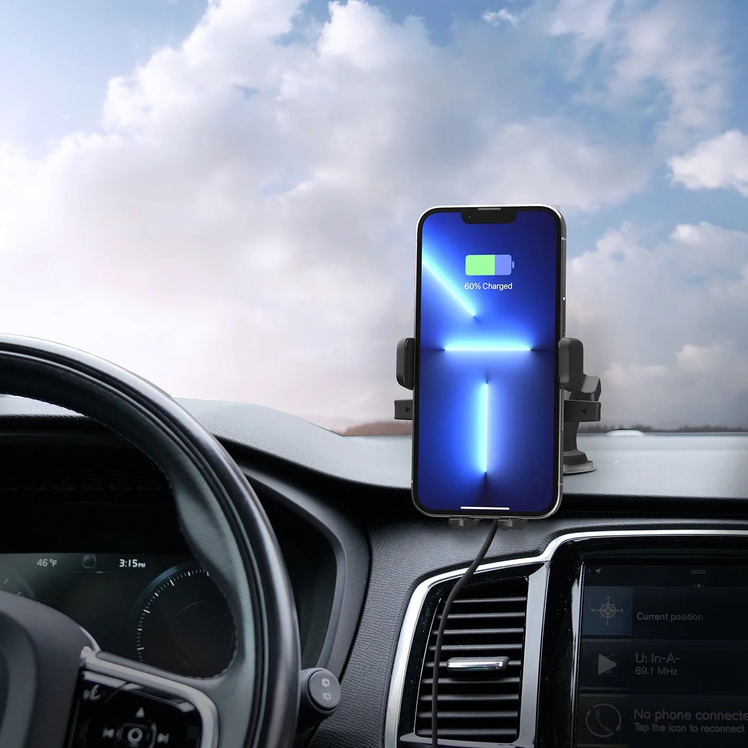 Easy One Touch Wireless Mini Dash / Windshield Mount ダッシュ/フロントガラスマウント